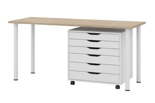 Desk Alexys 140 cm with cabinet
