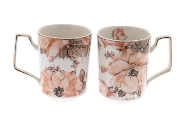 Set of Julie mugs 400 ml, Porcelain