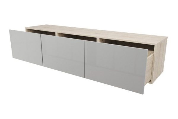 Cabinet with drawers Oscar Amika 180x38 with closers, Sonoma oak