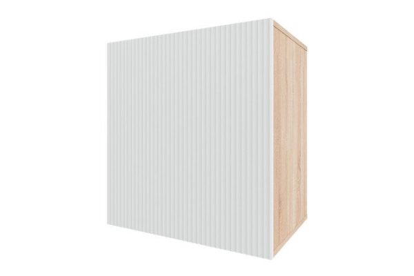 Nightstand Oscar Amelie 60x64 with door, sonoma oak / talc wave