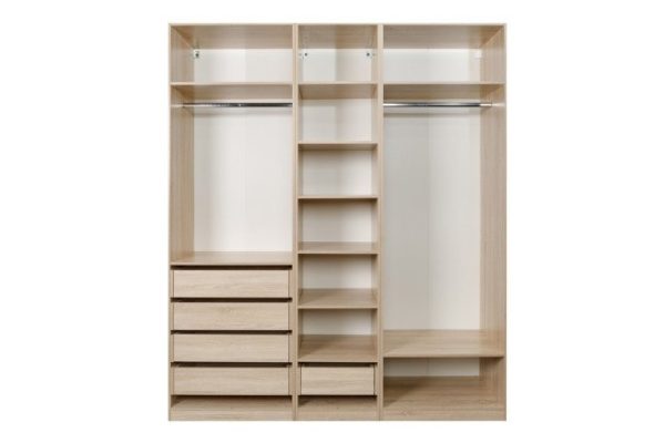 Wardrobe system Oscar Bergen 200x236x58 cm, Sonoma oak