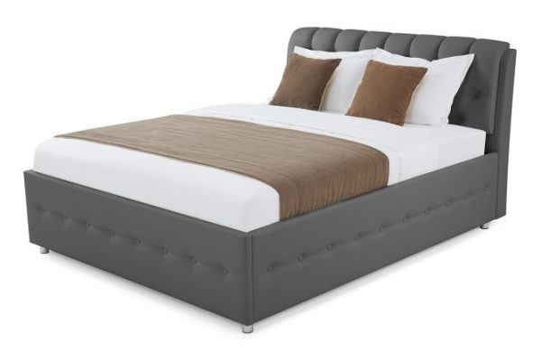 Bed with lifting mechanism Roma color gray 180x200 cm