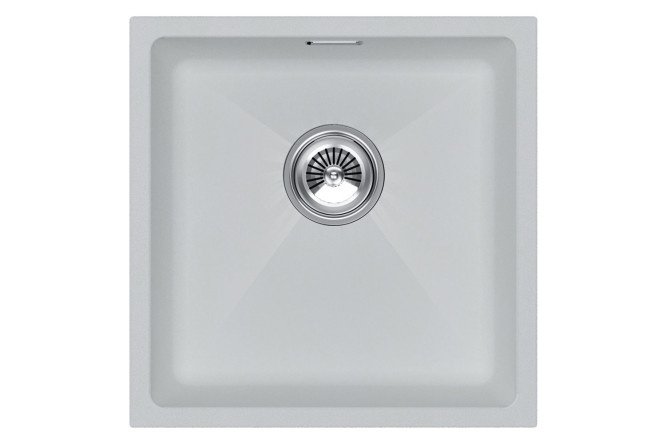 Built-in sink PAULMARK Lumi 45 UNI IT-GRANIT LU45-WH 45.5x46x21 cm