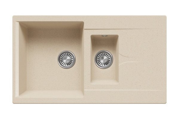 Inset sink with wing Brig-870 87x50x20 cm