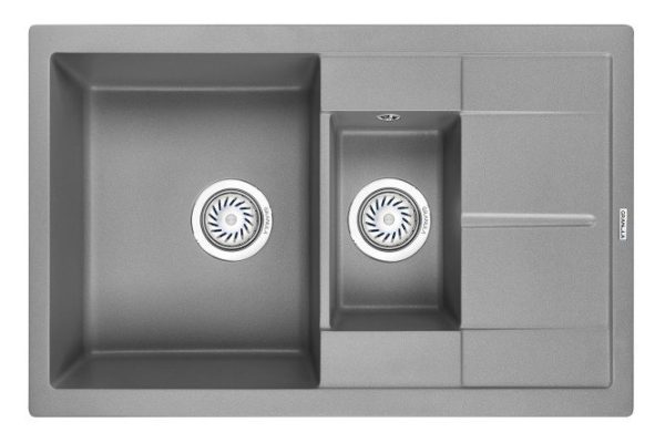 Inset sink with drainer GRANULA 7802 77.5x49.5x19.5 cm