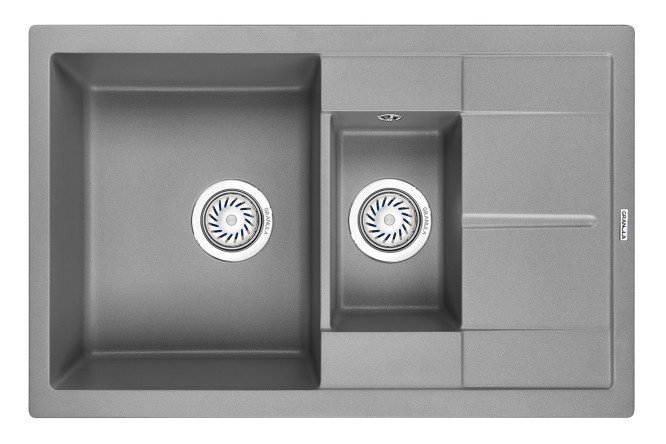 Inset sink with drainer GRANULA 7802 77.5x49.5x19.5 cm