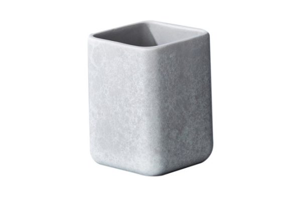 Glass for toothbrushes EVIO Stone 7.5x10x7.5 cm, Ceramic