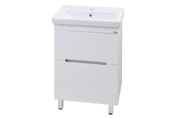 Vita floor stand with 2 drawers 57.2 cm, frame color white, facade white