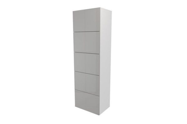 g30x9fpi7p279zg5jty2mmb78x5fxypn.jpg Wardrobe 5 doors Oscar Amika 60x192, white / dusty gray gloss