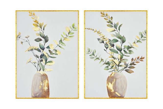Set of framed reproductions Golden Branch 52.6x72.6 cm