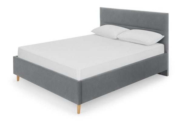 Bed with lifting mechanism Telma color dark gray 160x200 cm