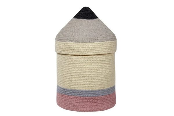 Basket with lid LORENA CANALS Pencil Large 25x45x25 cm