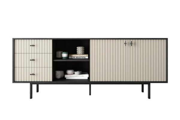 Emerson chest of drawers with doors and niche