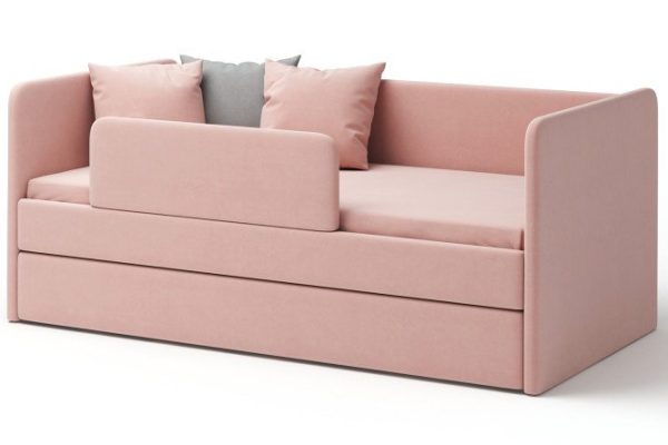 Ottoman bed Jenny 80x180 cm color rose