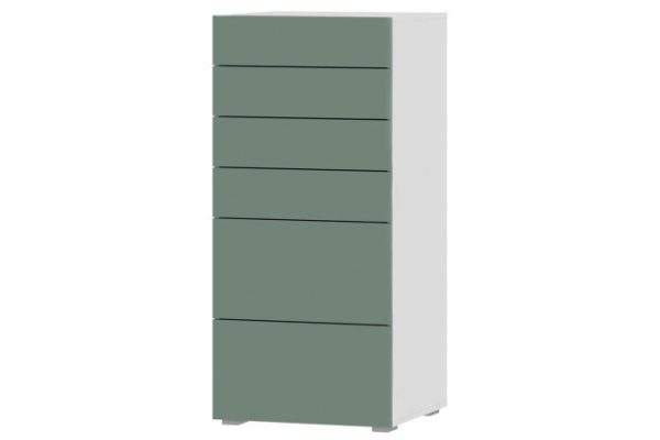 Children's chest of drawers Oscar mini with 6 drawers 60x130x56.6 cm