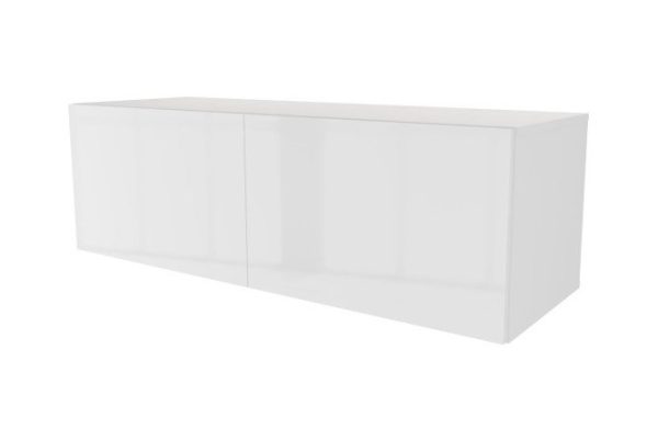 Cabinet with drawers Oscar Amika 120x38 with closers, white / white gloss