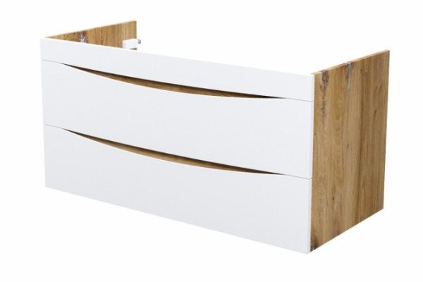 Hanging cabinet IDDIS Cloud CLO10Y0i95 100.3 cm, frame color golden oak, facade white