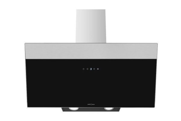 Hood KRONAsteel Kristen A 900 KRHD267 BLACK S color black, stainless steel, 89.5x63.2x38.5 cm