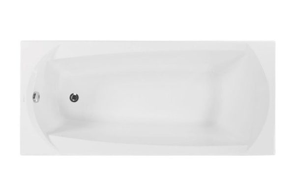 Wall-mounted bathtub VAGNERPLAST Ebony VPBA160EBO2X-04 160x75 cm