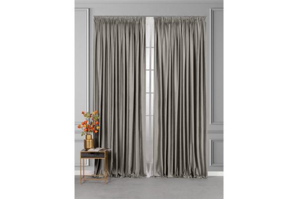 Set of curtains Vilen 200x270 cm, 2 pcs., beige color