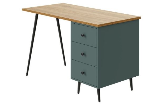 Meridian desk with 3 drawers