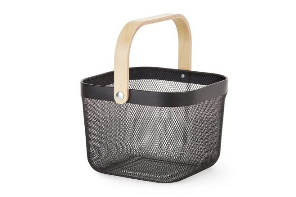 Basket with handle BERKRAFT Istad 24.5x18.3x24.5 cm