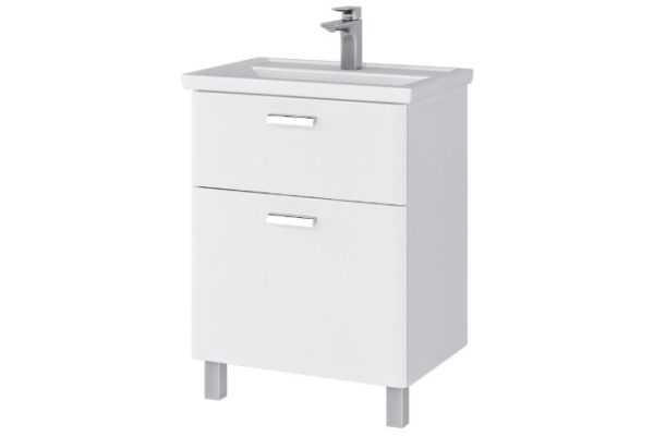 Floor stand Sanstar Gretta 330.1-1.5.1. 56.4 cm, frame color white, facade white