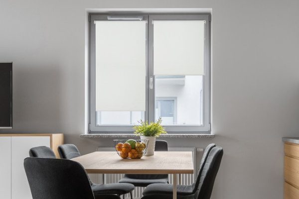 Roller blind MICASA Oscar, ecru color, 52x175 cm