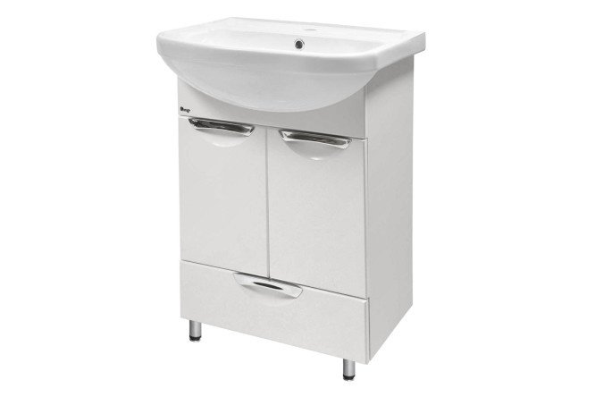 Millie floor cabinet with bottom drawer 51 cm, frame color white, front white