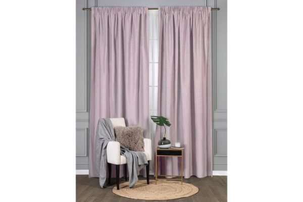 Curtain with ribbon Monika 200x270 cm, color pink