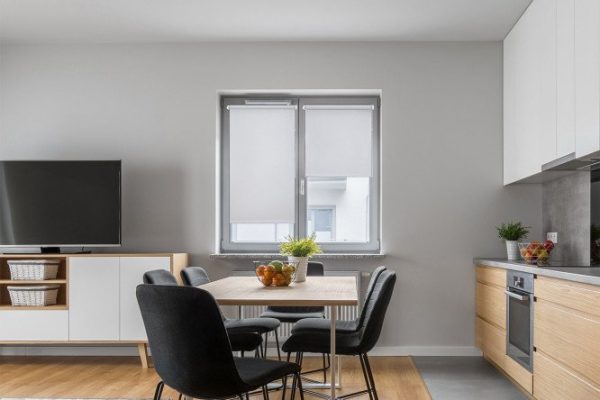 Roller blind MICASA Lorenze color silver, 43x160 cm