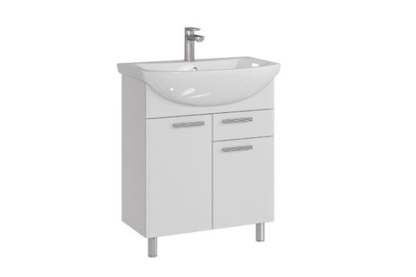 Floor stand Sanstar Aura 298.1-1.4.1 65.1 cm, frame color white, facade white