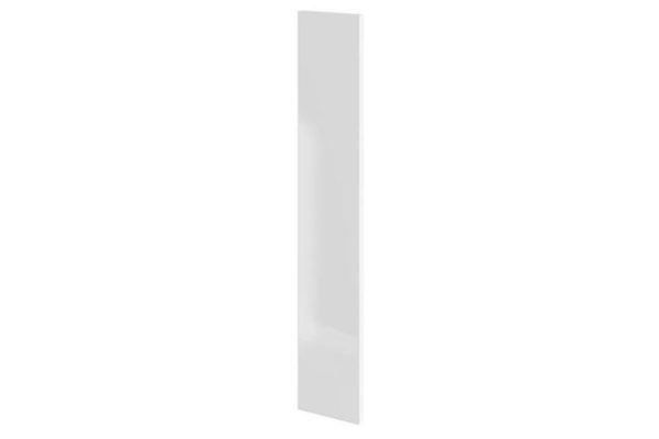 Decorative side wall Amika for wall cabinets, 12.7x72 cm, white gloss