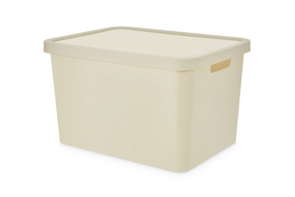 Container with lid TRN-236 Latte 27.7x22x37 cm, 18 l