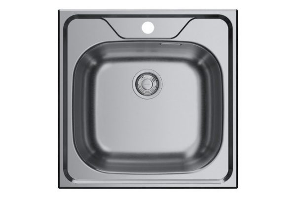 Inset sink with drainer OMOIKIRI Saru 48-IN 4993833 48x48x18 cm