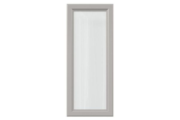 Gloria cabinet facade with glass 39.6x95.6 cm, color gray silk