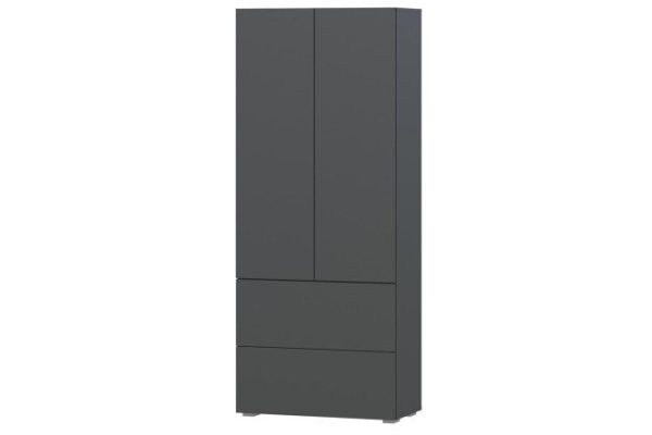 Cabinet Oscar with 2 drawers 80x194x39.6 cm