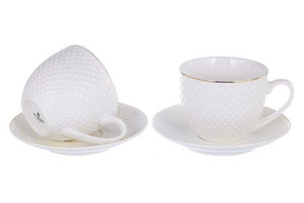 Set of tea pairs Grace Daria 2 persons, 4 pcs., Porcelain