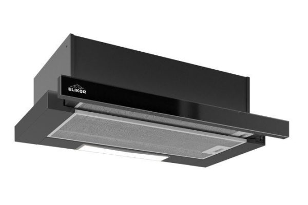 Hood ELIKOR Integra glass 60P-400-V2L KV II M-400-60-499 color black, 60x30.3x30.8 cm