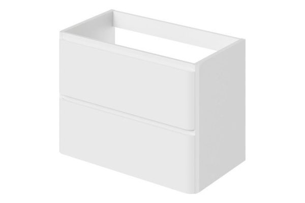 Hanging vanity unit Roberto 78.9 cm, frame color white, front white