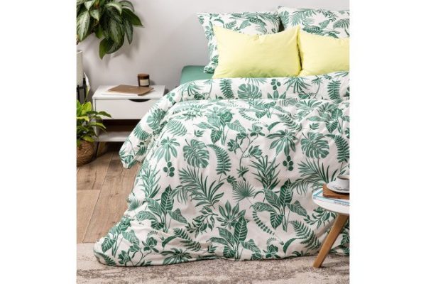 Bed linen set Jungle Green Cotton 175x215 cm, 2 bedrooms