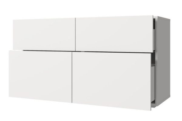 Cabinet 4 drawers Oscar 120x64 with push to open