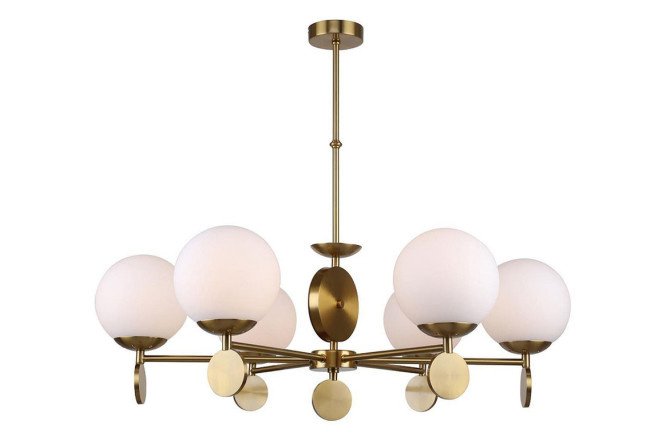 Chandelier on a rod STILFORT Marcela 18 sq.m., 82x70x82 cm, E27