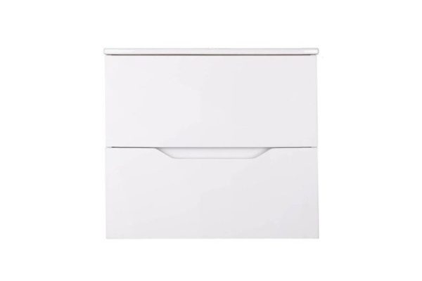 Hanging cabinet ORANGE Line Li-60Tuw+RA 61.5 cm, frame color matte white, facade white matte