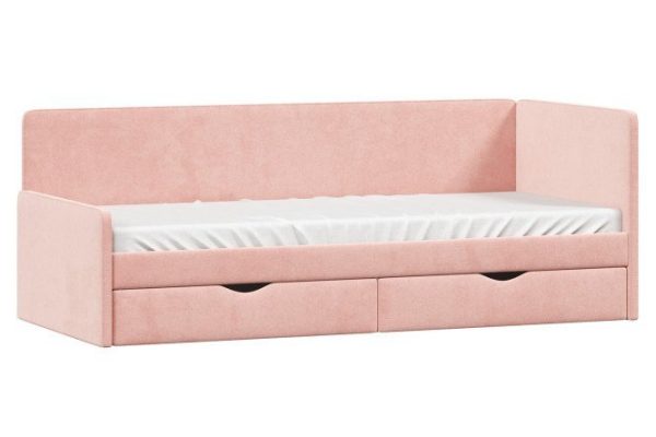 Harvard sofa bed 90x200 cm color light pink, white