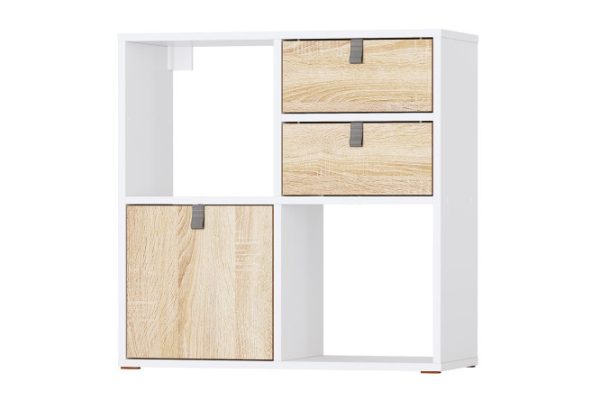 Square rack Bricks 4 sections with drawers and door