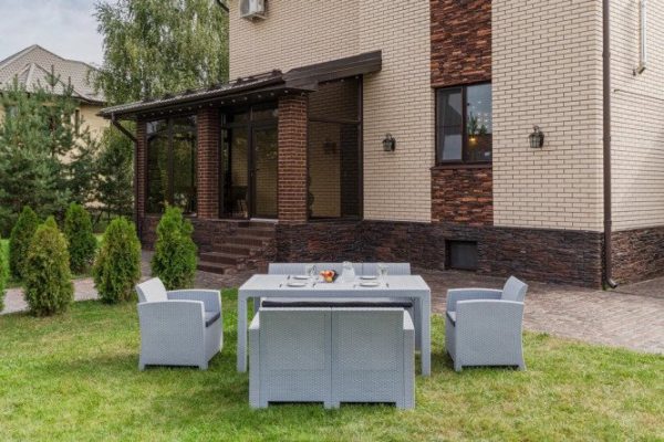 Furniture set Grand Lana Dining color light gray