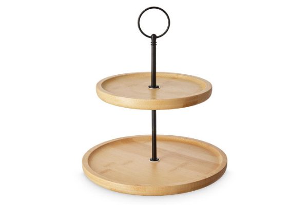 Dish 2-tier Bamboo Bamboo