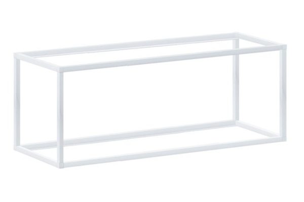 Wall shelf frame LPNLDSP 80 cm, white moiré 80x36x25 cm