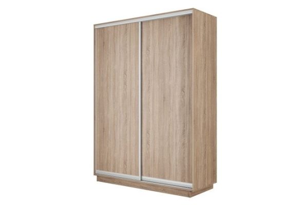 2-door wardrobe Slide-2 160x240x60 cm, Sonoma/silver